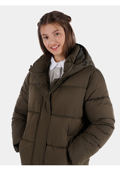 Colin's Colins Cl1065794 Regular Fit Kadın Kaban - Yeşil Haki