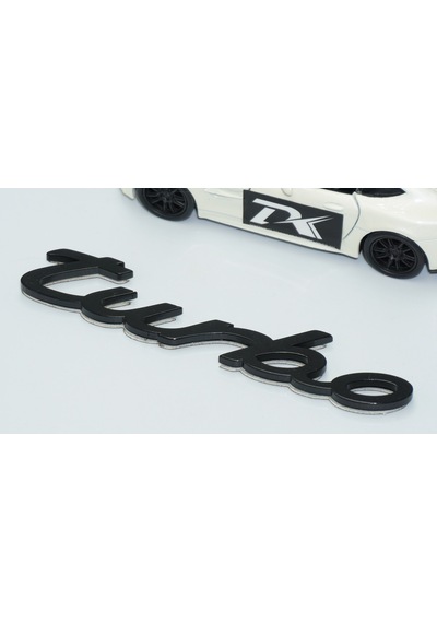 Dk Tuning Porsche Turbo Bagaj 3m 3d Siyah Abs Yazı Logo Amblem