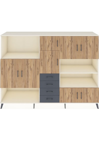Hyperion Dolap 9 Raflı 4 Çekmeceli 8 Kapaklı 220x44x163 Aytaşı-ça Aytaşı-çam/antrasit Hyperion Dolap 9 Raflı 4 Çekmeceli 8 Kapaklı 220x44x163 Aytaşı-ça Aytaşı-çam/antrasit