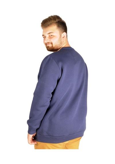 Mode Xl Erkek Sweatshirt Bisiklet Yaka Basic 20131 Indigo 001 Mode Xl Erkek Sweatshirt Bisiklet Yaka Basic 20131 Indigo 001