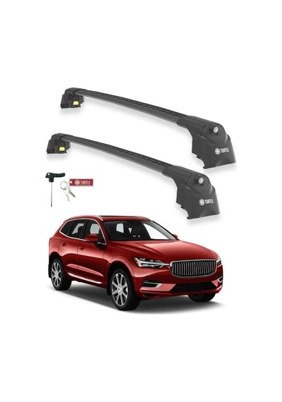 Turtle Volvo Xc60 2018-2025 Ara Atkı Air2 Siyah