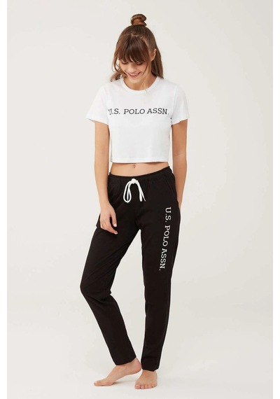 U.S. Polo Assn. Kadın Siyah Pijama Altı 16601