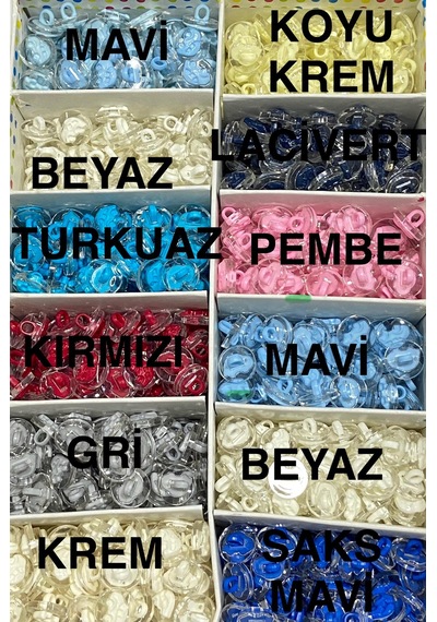 Bebek Düğmesi / Araba Model / 10 Adet / - Kırmızı