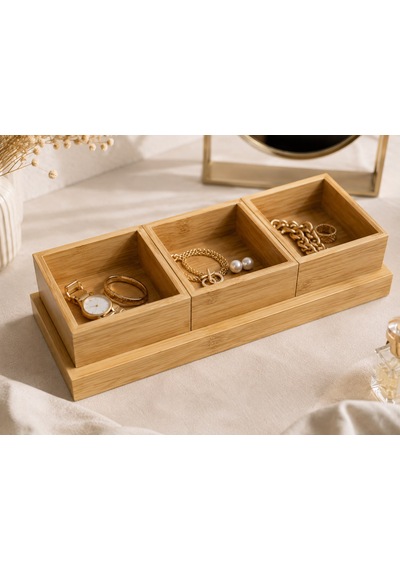 Bambu 3 Bölmeli Çok Amaçlı Organizer
