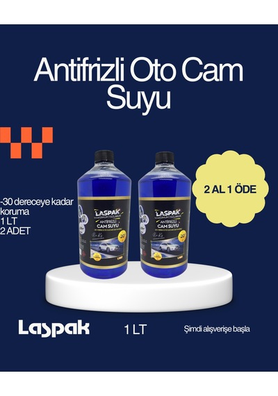 Antifrizli Oto Cam Suyu -10 Derece 2 Adet 1 Lt