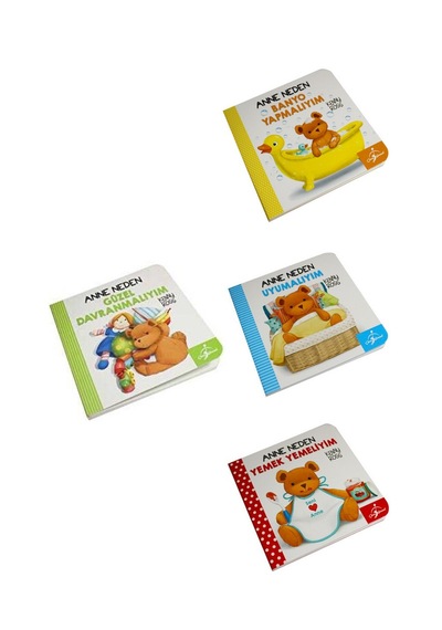 İlk Karton Kitaplar Davranış Serisi 4 Kitap Set