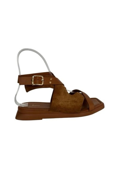 Kemal Tanca 862 M-634 Kadın Hakiki Deri Sandalet Taba