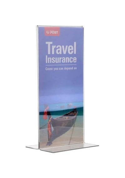 A4 T-tipi Dikey 21x30 Cm Masaüstü Şeffaf Pleksi Föylük Menü Broşür Etiket Fotoğraflık Albüm Stand Sehpa Fiyatlık