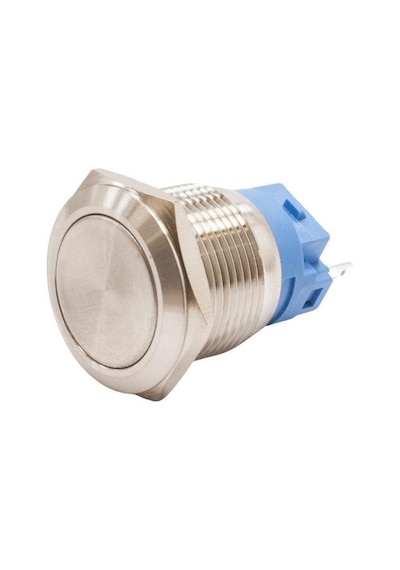 Motorobit 22B-P1Z 22Mm Düz Anahtarlı Metal Buton