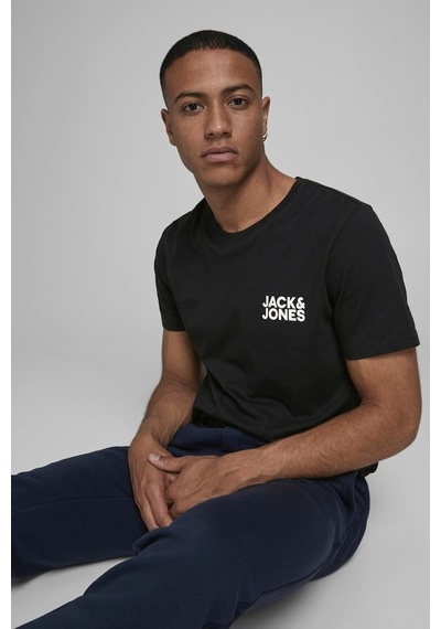 Jack & Jones Erkek T Shirt 12151955 - 484198324 Siyah