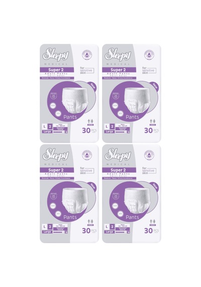 Sleepy Süper2 Emici Külot L Beden 4 Paket 120 Adet