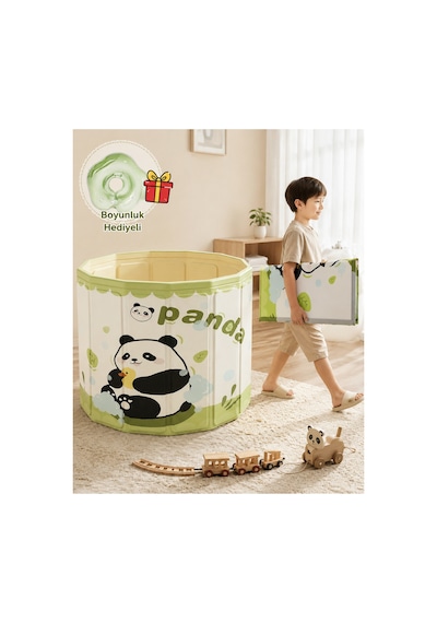 Baby Spa Panda Desenli Portatif Bebek Ve Çocuk Küveti - Katlanabilir Oyun Havuzu + Boyun Simidi