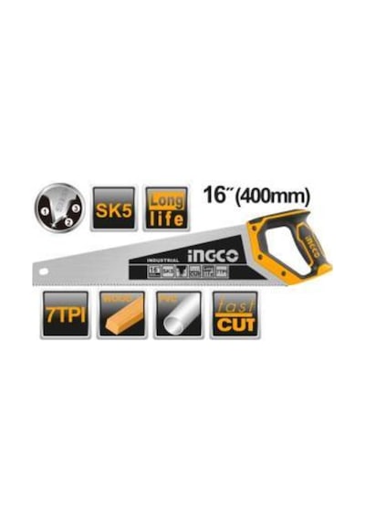 Ingco HHAS28400 Pala Testere 400 MM 16"