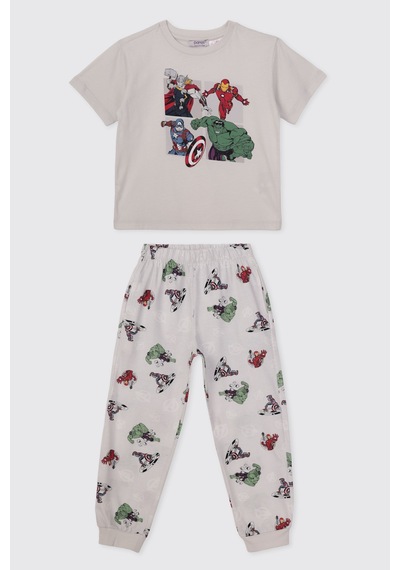 Panço Erkek Çocuk Gri Pijama Takımı 2611bk39005