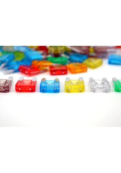 Mini Bıçak Sigorta 100 Adet Karışık 5a 7.5a 10a 15a 20a 25a 30a