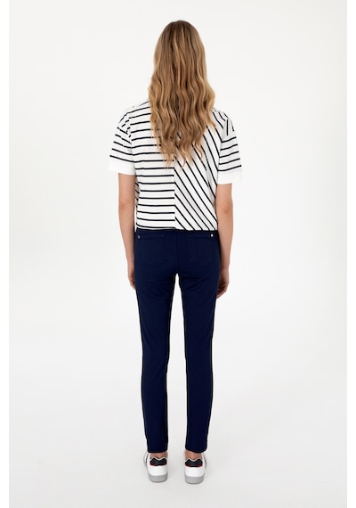 U.S. Polo Assn. Kadın Lacivert Toothpick Fit Kanvas Pantolon 50299110-VR033