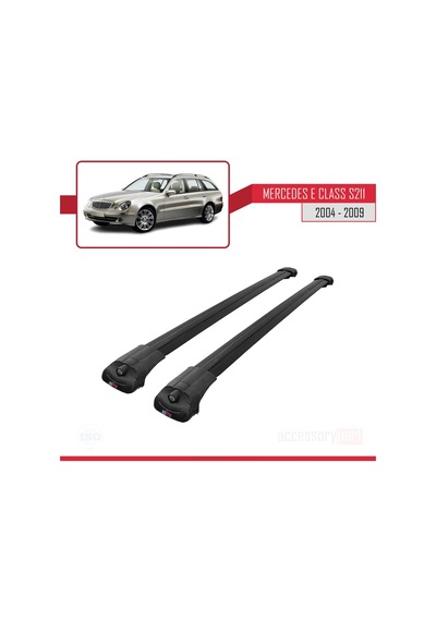 Mercedes E Class S211 2004-2009 Arası İle Uyumlu Ace-1 Ara Atkı Tavan Barı Siyah