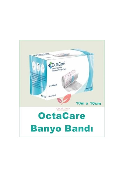 Octacare Şeffaf PU Su Geçirmez Banyo Bandı Flaster 10 M x 10 CM