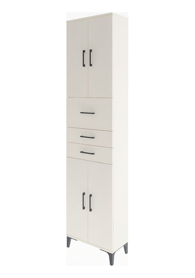 Arges Dolap 4 Raflı 3 Çekmeceli 4 Kapaklı 60x30x243 Aytaşı-ay... Aytaşı