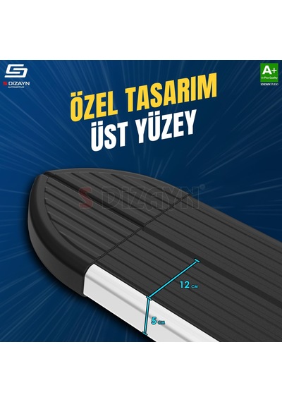 S-dizayn Opel Grandland 2 Elektrikli Skyline Aluminyum Yan Basamak 193 Cm 2024 Üzeri A+ Kalite