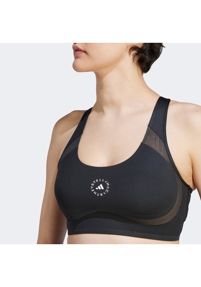Adidas By Stella Mccartney Truepurpose Power Impact Training Medium-support Kadın Siyah Bra