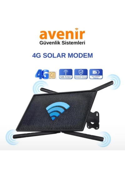 Avenır Av-4g-rtr 20watt Güneş Enerjili Solar 4g Wifi İnternet Dağıtıcı Port Router