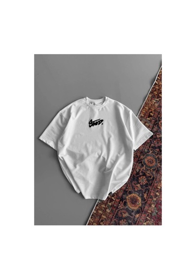 Butik İstanbul Baskılı Oversize T-shirt - Beyaz
