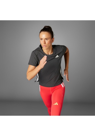 Adidas Jf3480 Adızero Tee W Kadın T-shirt Siyah