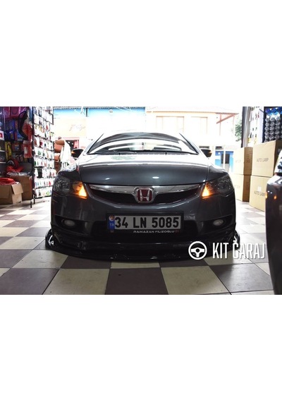 Honda Civic Fd6 3 Parça Ön Lip Plastik Boyasız