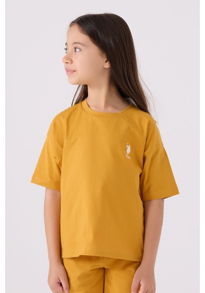 U.S. Polo Assn. U.s. Polo Assn Kız Çocuk Sarı Bermuda Takım 5274-43874 Sarı