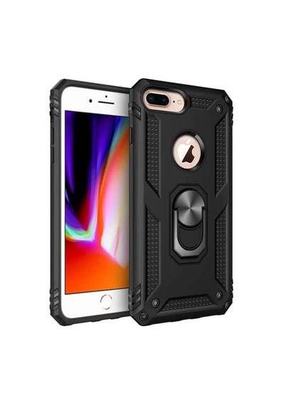Apple Uyumlu iPhone 8 Plus Kılıf Zore Vega Kapak Siyah