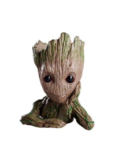 Baby Groot Figür Düşünen Saksı Kalemlik Pla 15 Cm Büyük