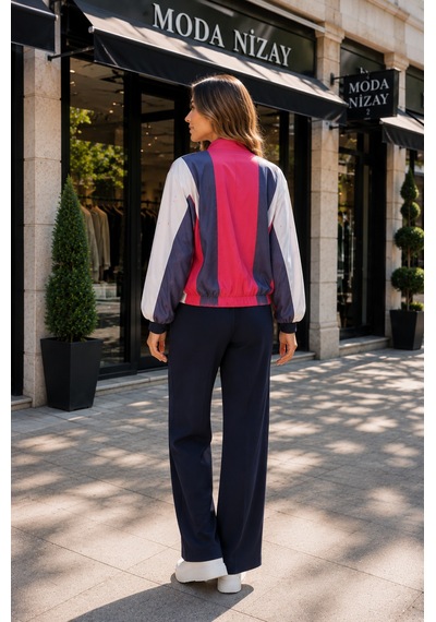 Sevitli Bomber Ceket-lacivert-5938