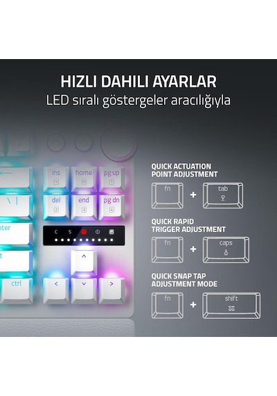 Razer Huntsman V3 Pro Tenkeyless 8khz - Pc Mekanik Oyun Klavyesi