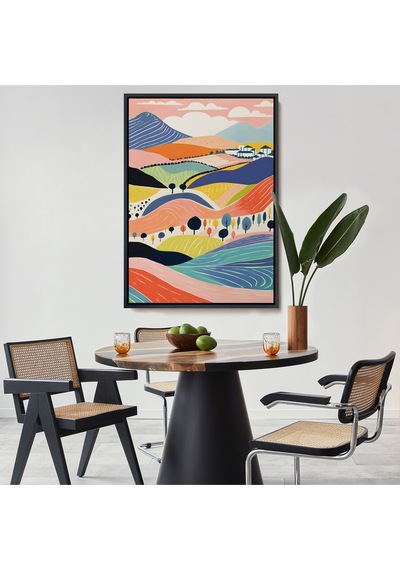 Miyrem^ Canvas Serie Pastel Tonlardaki Minimalist Tablo-7670