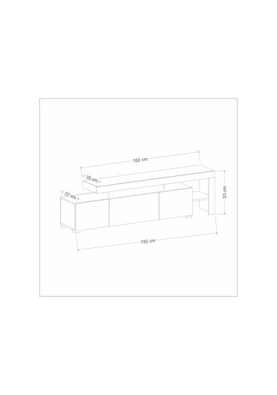 Beliz Modern LED Işıklı 3 Kapaklı, Raflı TV Sehpası – 192 cm, Beyaz Beliz Modern LED Işıklı 3 Kapaklı, Raflı TV Sehpası – 192 cm, Beyaz