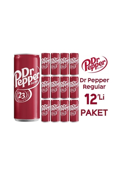 Dr Pepper Karışık Aromalı Gazlı İçecek 12 x 330 ML