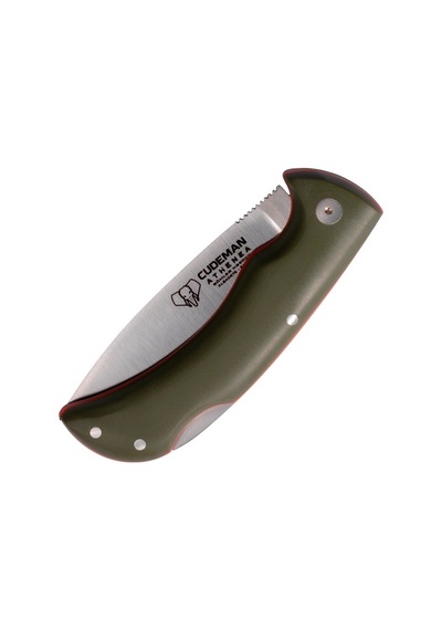 Cudeman 345-gvf Athenea Green G10 Saplı Deri Kılıflı Kamp Çakı Yeşil
