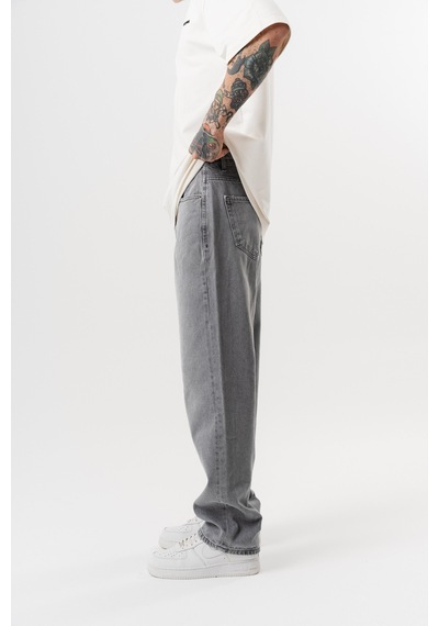 Respire Erkek Washed Baggy Pantolon Açık Gri