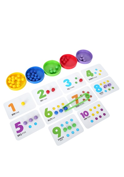 Clip Bead - 2+ Yaş Eğitici Matematik Kutu Oyunu Ve Boncuk Yerleştirme Oyunu