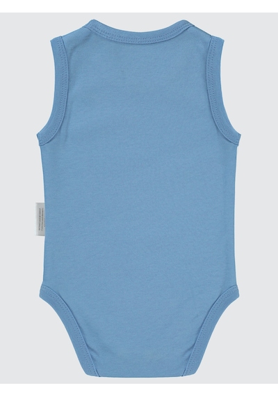 Batman Civil Baby Erkek Bebek Çıtçıtlı Badi 1-18 Ay Açık İndigo Açık İndigo