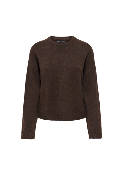 Only Kadın Onlsımonı L/s O-neck Kazak - 15368976 Kahverengi