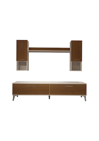 Decoraktiv Eko 5da Mdf Std Silver Tv Ünitesi Tv Sehpası Beyaz - Ceviz