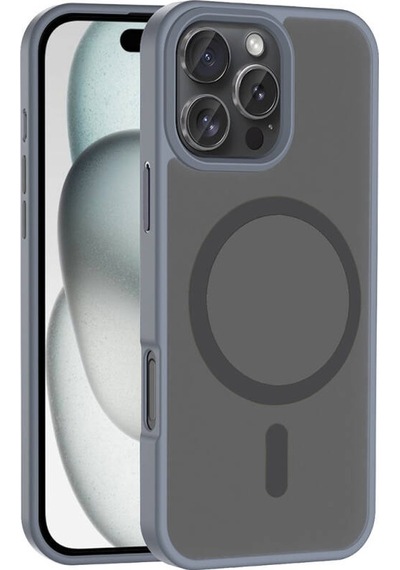 Nihcase Apple Uyumlu iPhone 16 Pro Max Kılıf M-safe Şarj Özellikli Mat Arka Yüzey Sio Kapak