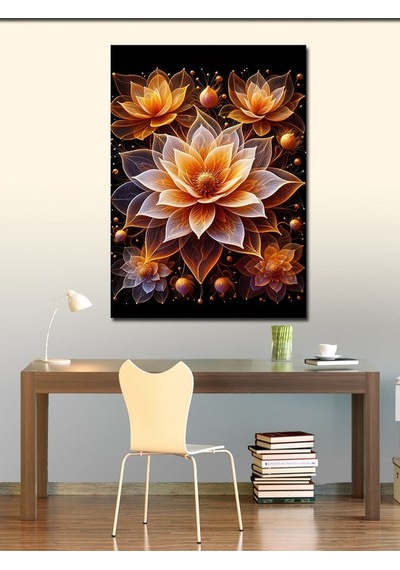 Kanvas Tablo Sukulent Çiçeği 50cmx70cm