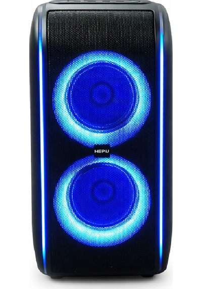 Hepu Hp-978 Titan Series Taşınabilir Hoparlör 2 6 Hoparlör, 30w Rms, Rgb Işık, 1 Kablosuz Mikrofon + Kumanda