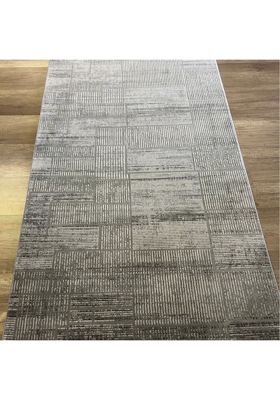 Hoom Rugs Aria 1107 Antrasit Modern Yıkanabilir Halı Antrasit