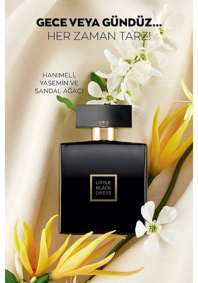 Avon Little Black Dress 5 Parça Ekonomik Set Kadın Parfüm EDP 50 ML + Body Mist + Body Spray + Roll On + Vücut Losyonu