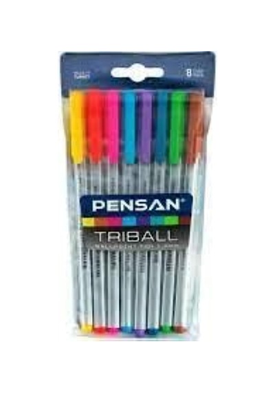 Pensan Tükenmez Triball Renkli 8li