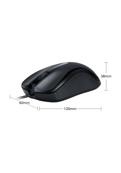 T-Wolf V12 Kablolu 1200 DPI Büyük Boy Optik Ofis Mouse